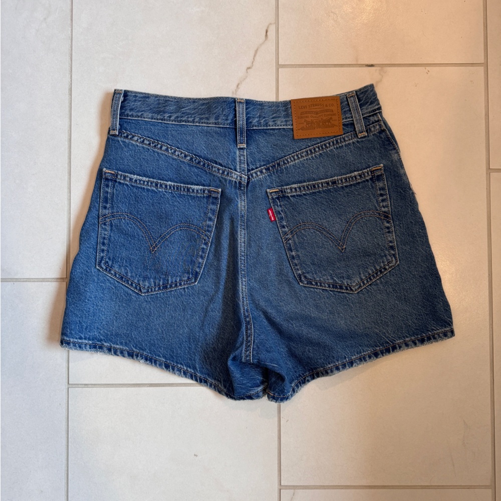 Levi High Loose Jean Shorts